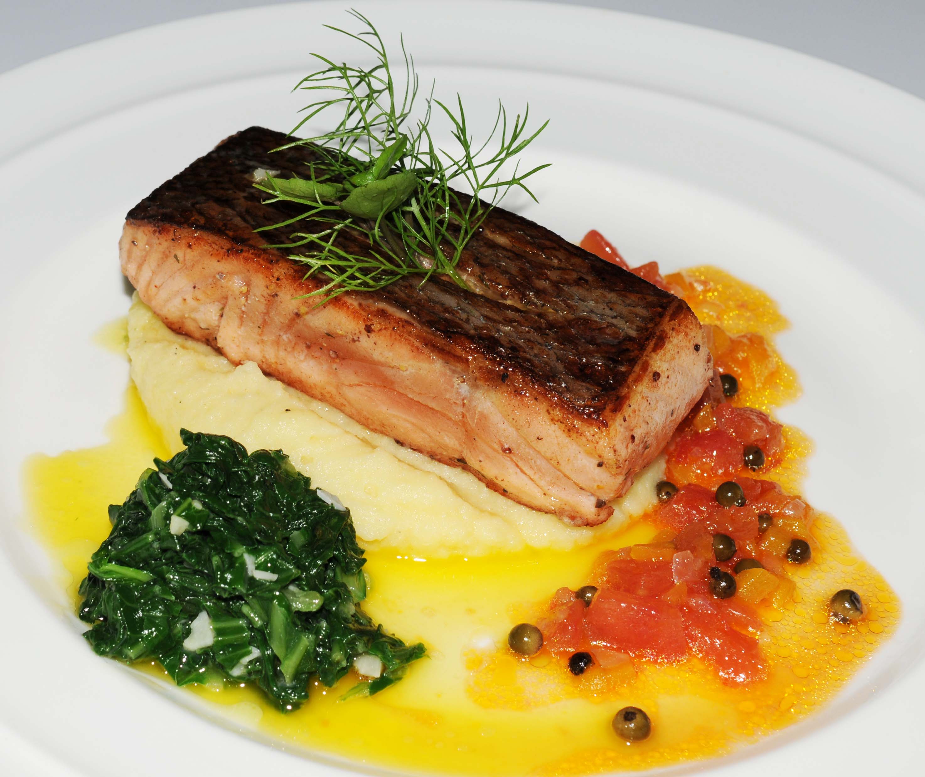 SALMON SPICY AND SEARED